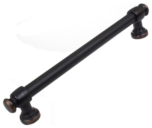 6-1/4" Center Modern Steel Euro Bar Pull, Set of 20, Oil Rubbed Bronze
