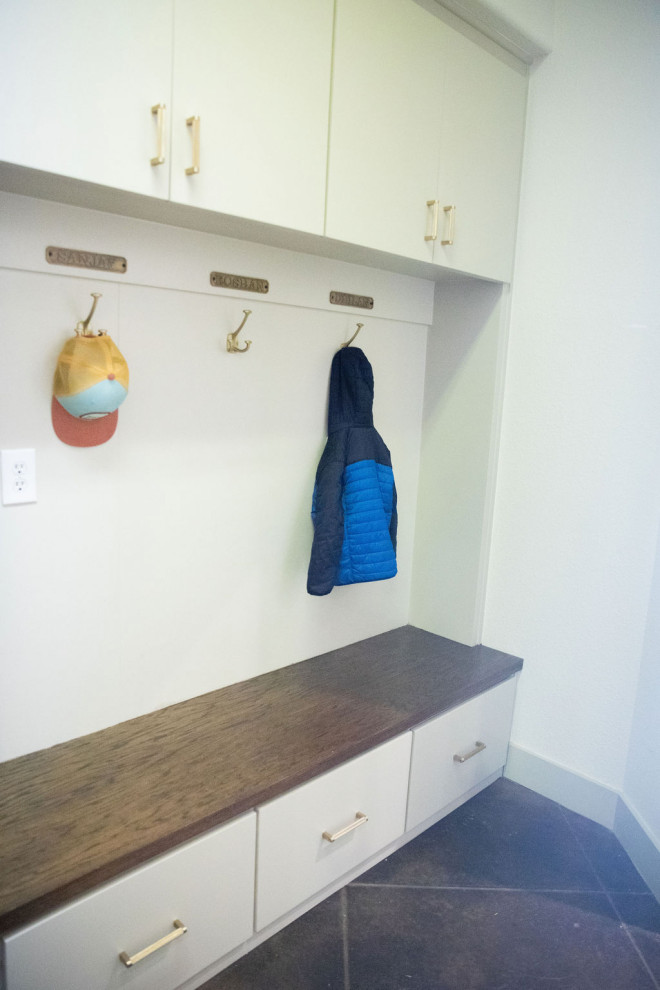 Entry, Living, Kitchen, Laundry + Bathrooms