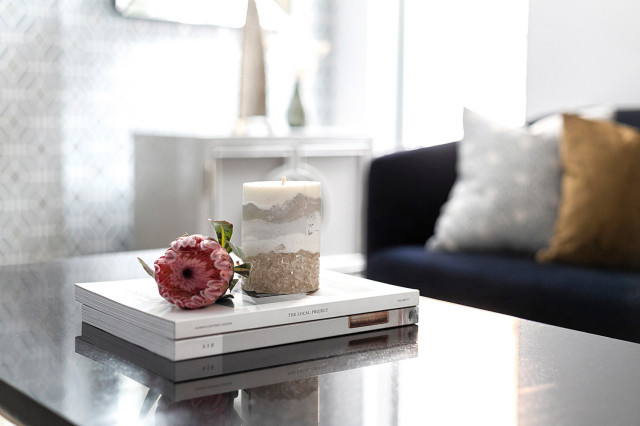 Darling Point House modern-vardagsrum