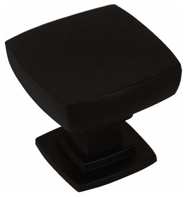 Cosmas 5232FB Flat Black Square Contemporary Knob
