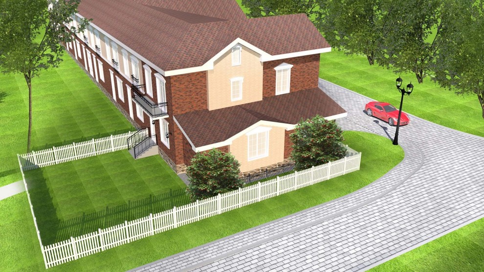 Таунхаус 190 кв.м, Пристройка веранды 70 кв.м