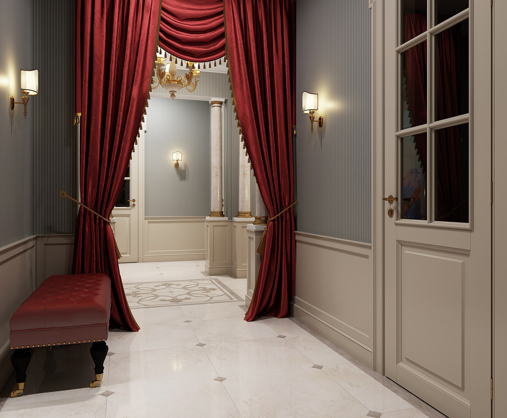 Прихожая в стиле легкой классики