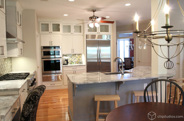 White and Harbor Kitchen in South Carolina - Contemporary - Kitchen ...