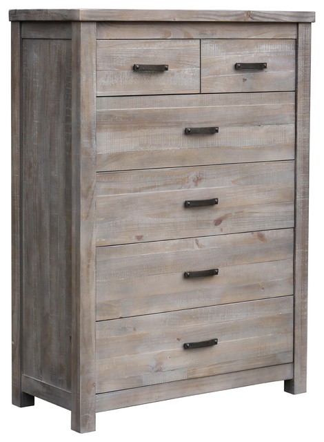 Denver Tall Light Gray Wooden 6 Drawer Dresser Traditional Denver Tall Light Gray Wooden 6 Drawer Dresser