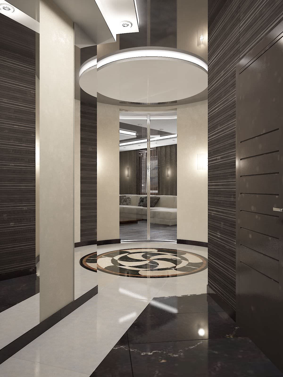 Монохромный интерьер.