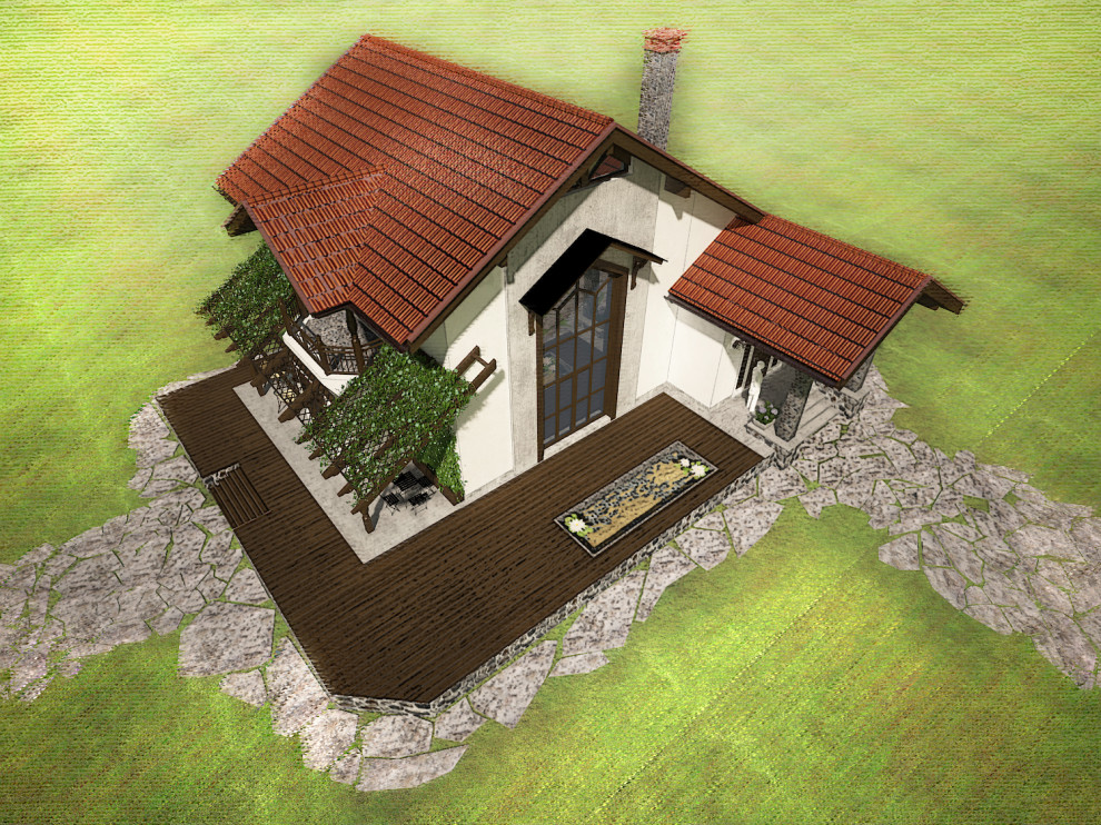 Загородный жилой дом( 2 этажа, S=200 м.кв )