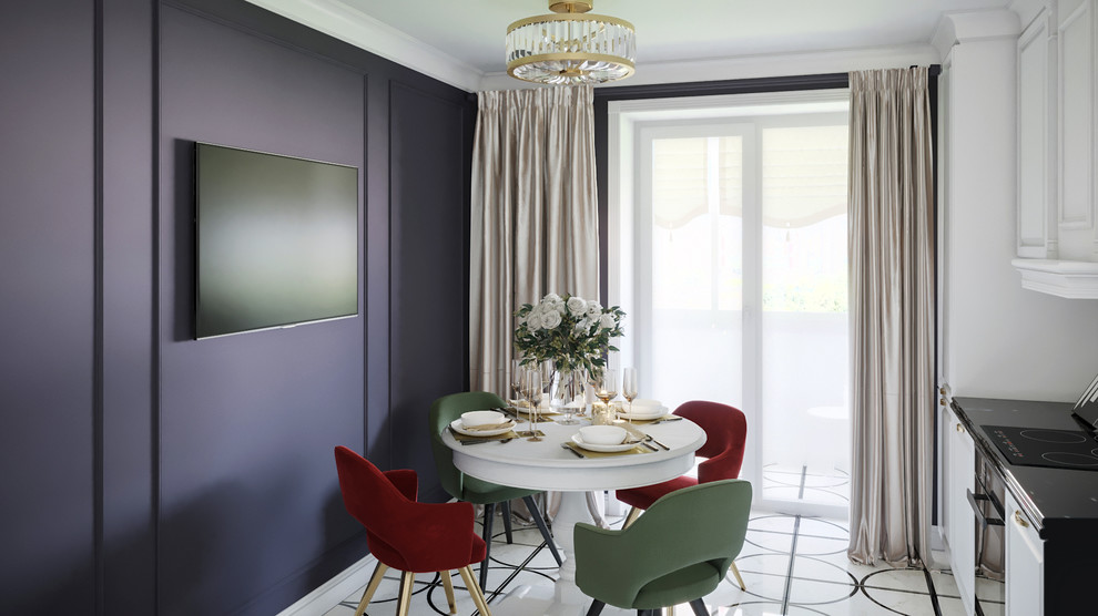 Проект квартиры 77 кв.м. с камином