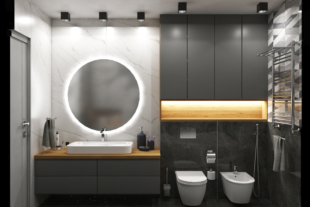 Дизайн интерьера трехкомнатной квартиры 115 м2 (Санкт-Петербург) ванная комната