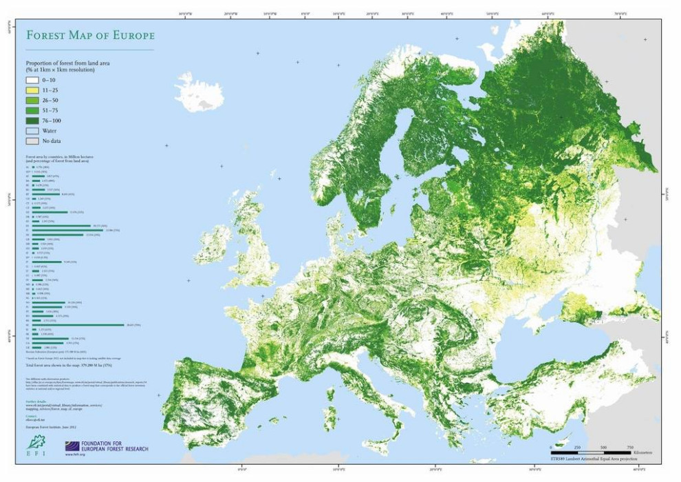 interesting map of European forests | Houzz Forum