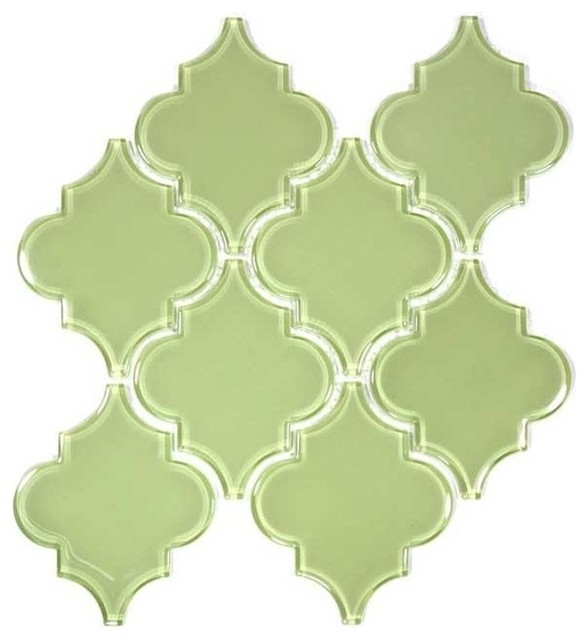 12"x13" Arabesque Collection, Set of 11, Light Olive