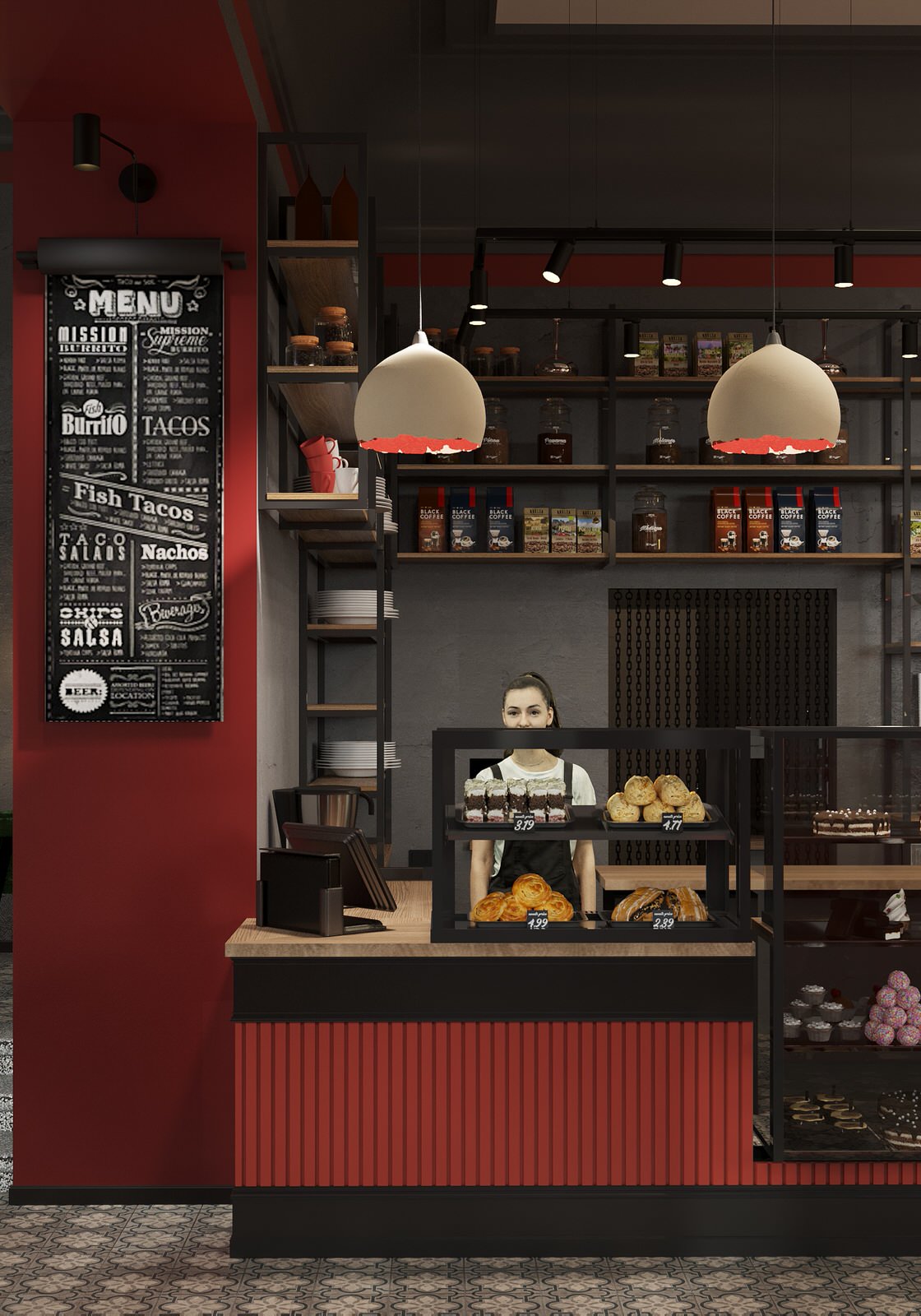 Дизайн-проект кофейни часть 1