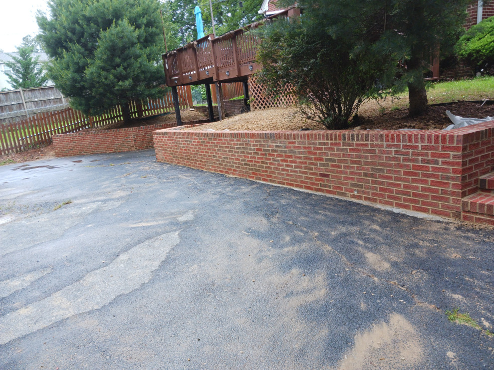 Brick Retaining walls ,steps