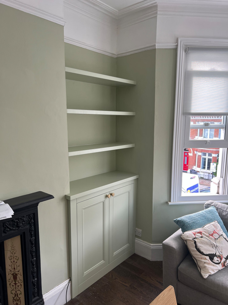 Alcove Chimney Sides Units and Loft Slopped Built In Unit