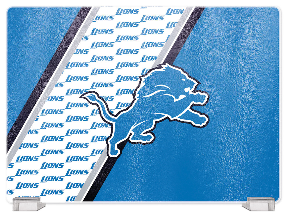 Detroit Lions Tempered Glass Cutting Board