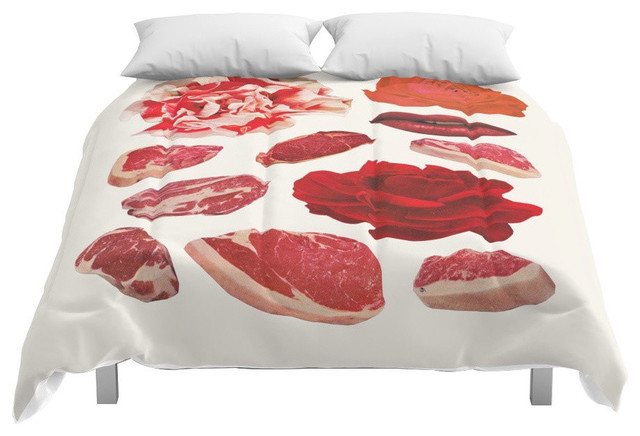 Society6 Red Comforter Contemporary Comforters And Comforter