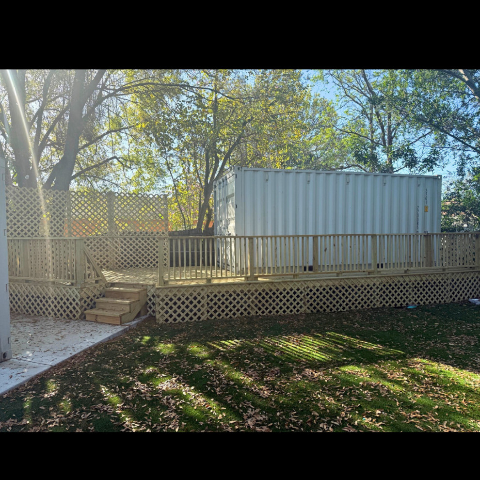 Shipping Container → Podcast Studio (with Custom Deck + Soundproofing)