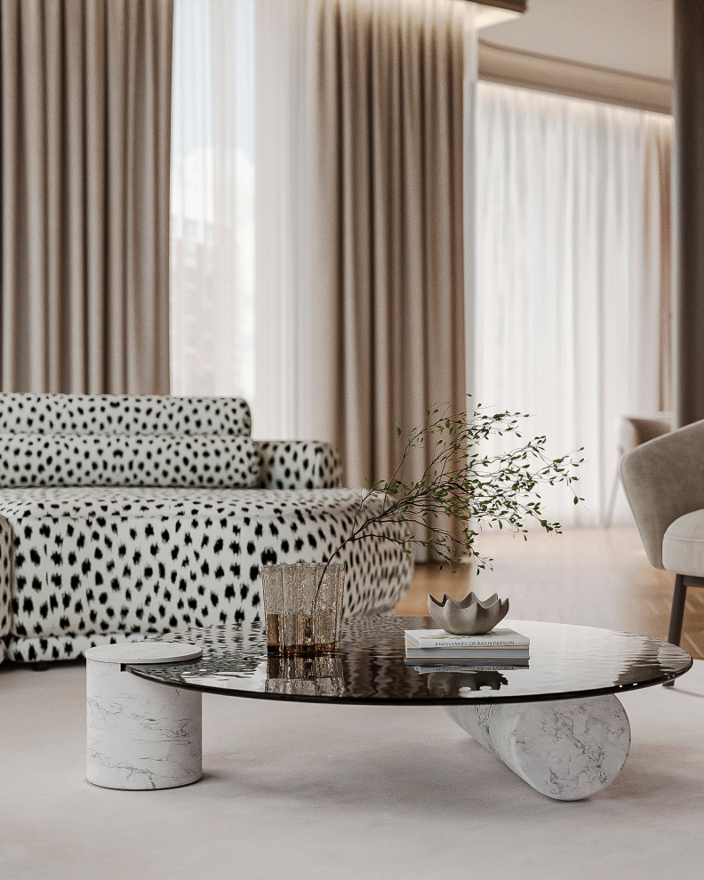 Гостиная с радиусными элементами