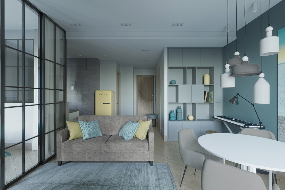 Современное пространство с элементами минимализма