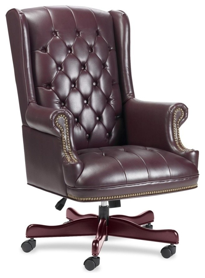 Details about   Oxblood Vinyl Luxurious Conference Chair with Casters B-Z100-OXBLOOD-GG 
