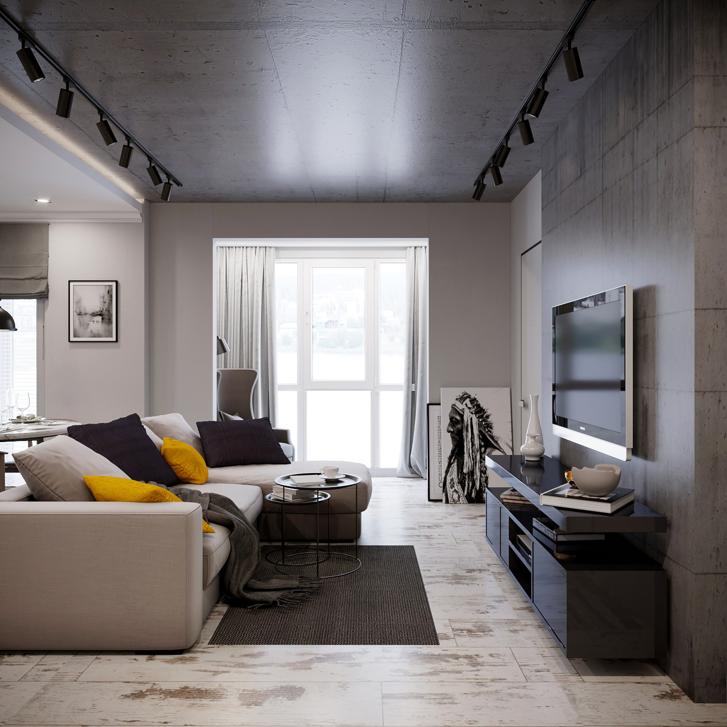 КВАРТИРА С АКЦЕНТАМИ НА ЦВЕТАХ