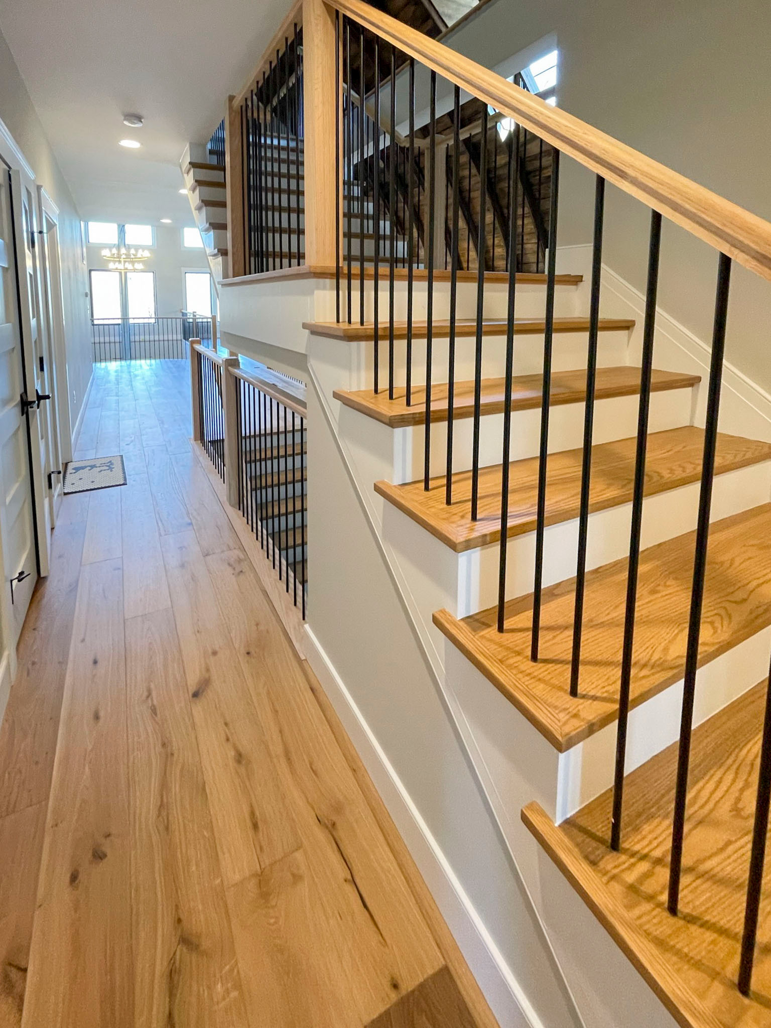 102_Straight-Freestanding Stairs/Landing in Barn Style Home, Leesburg VA 20175