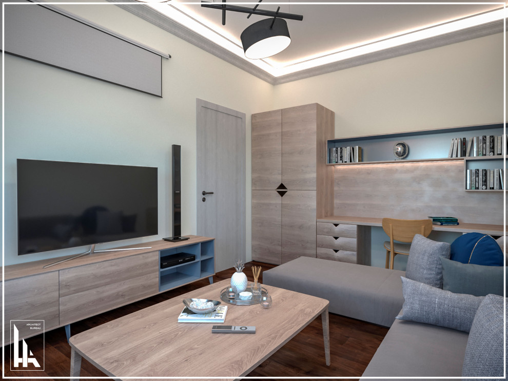 Минималистская четырехкомнатная квартира