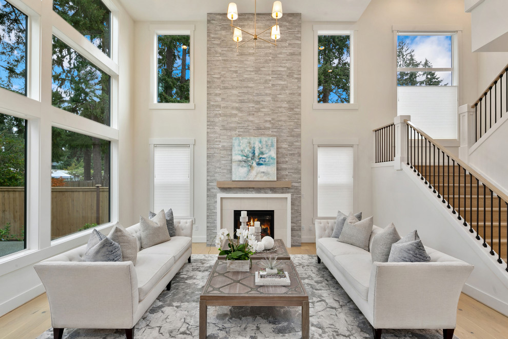 Victoria | Bellevue - Farmhouse - Living Room - Seattle - by JayMarc ...