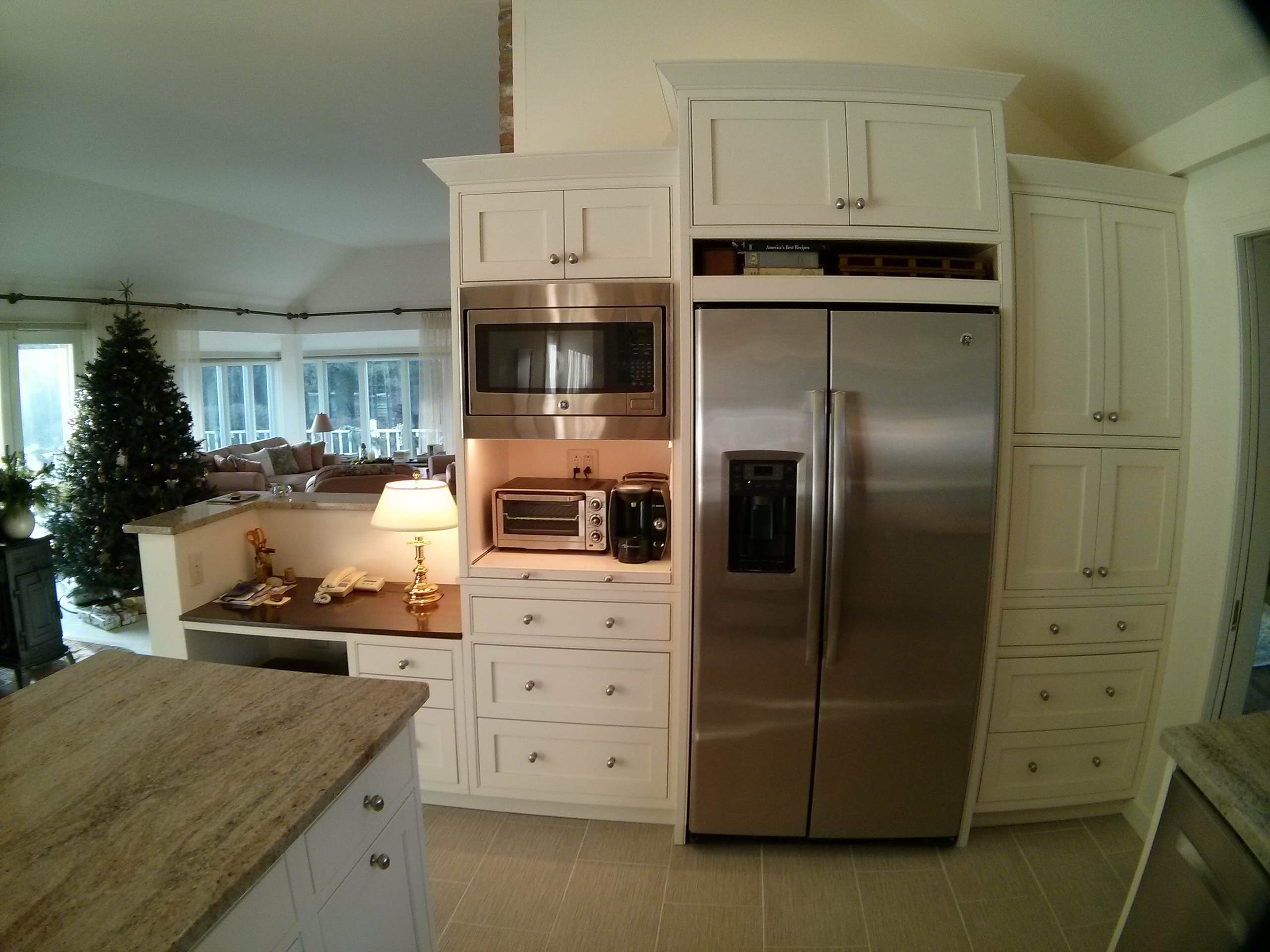 White kitchen - with beaded faceframes