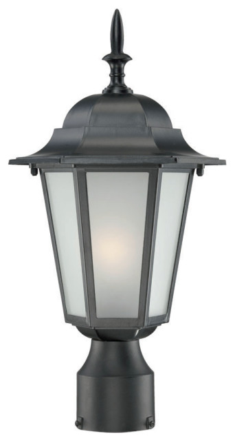 Acclaim Lighting 6117 Camelot 1 Light Post Light - Matte Black with Frosted