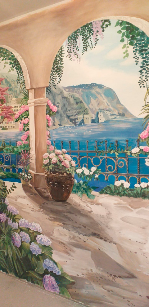 Роспись гостиной в классическом стиле