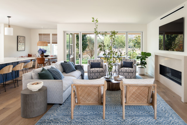 Novato klassisch-modern-wohnzimmer