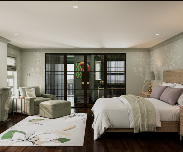 Clapham eclectic-bedroom