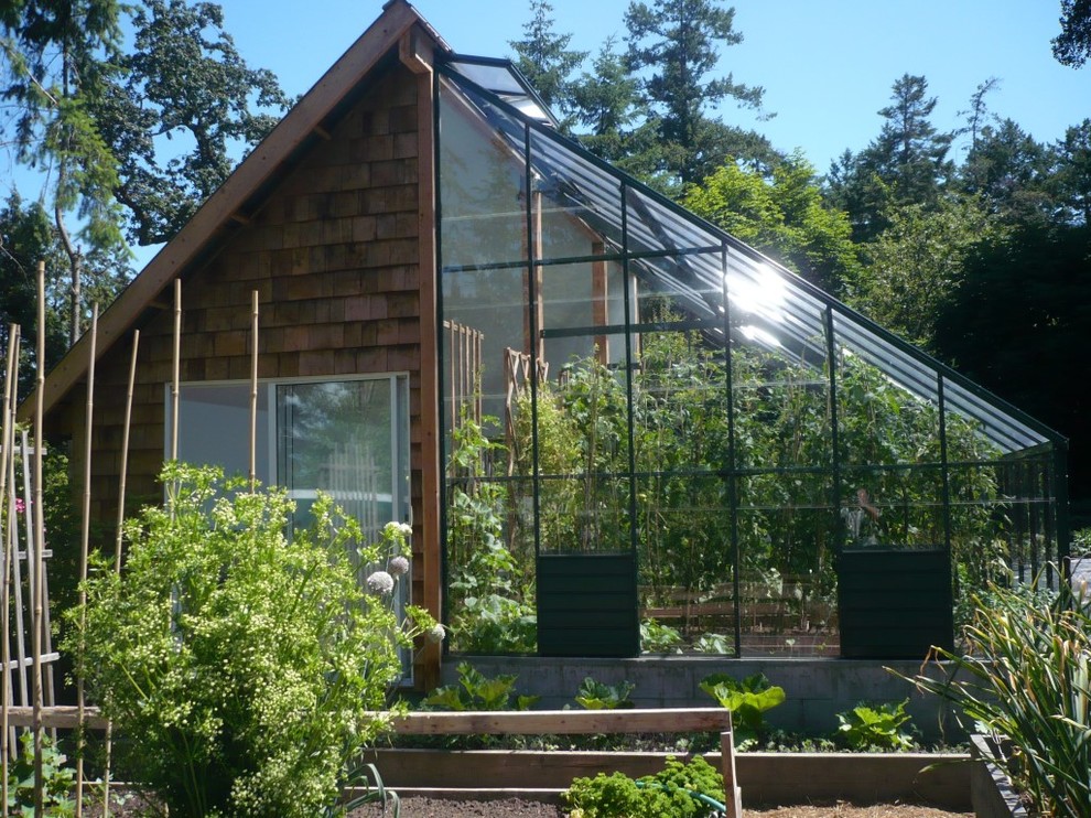 Home attached Greenhouses Contemporary Landscape Vancouver by