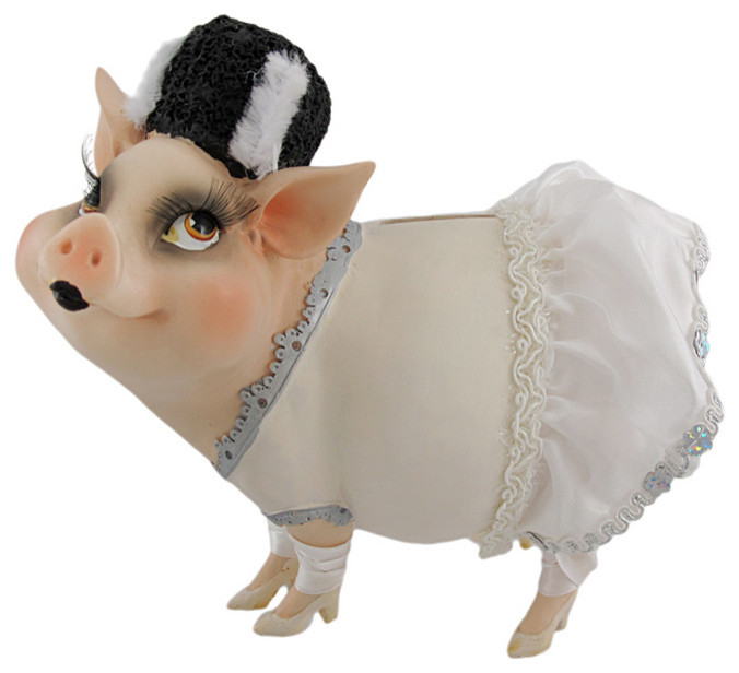 Sassy Pigs 'Frankenpig's Bride' Piggy Bank