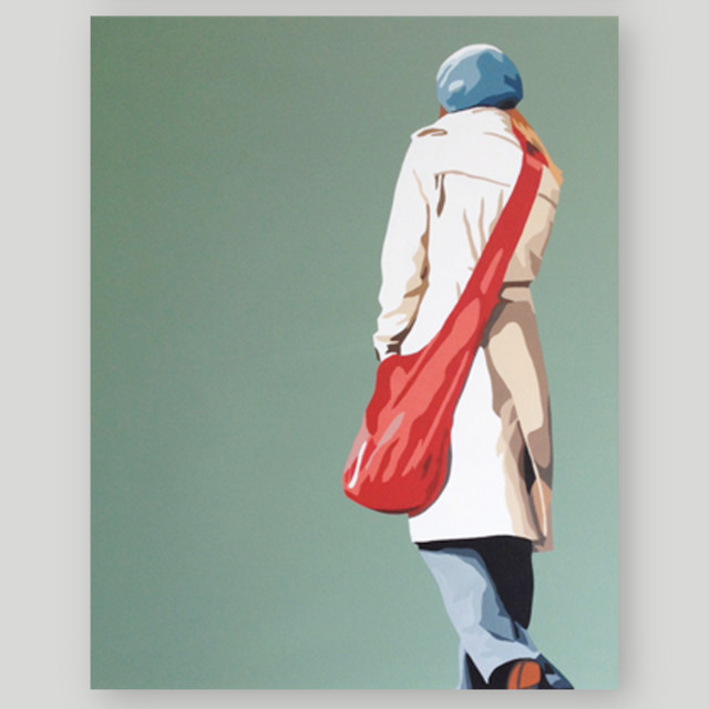 "Girl with a Red Bag" Canvas