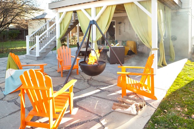 Ruppert Backyard eclectic-deck