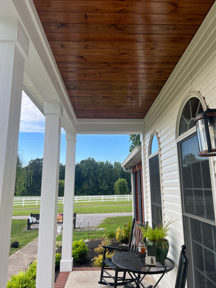 back porch addition and front porch remodel