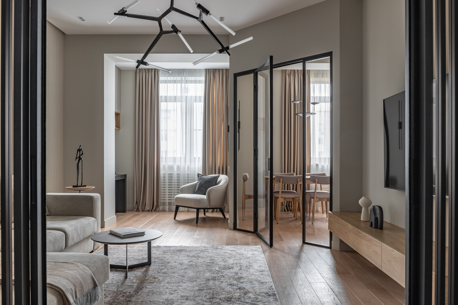 Светлая квартира для большой семьи