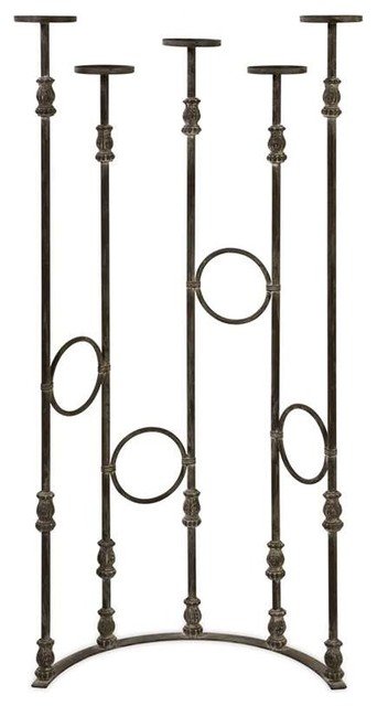 Imax Lefroy Tall 5 Pillar Candle Stand Traditional