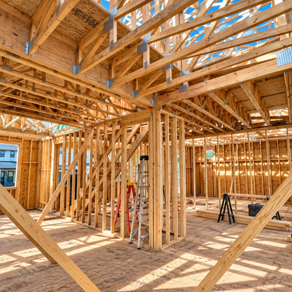 Three-Story Custom Home - Phase 4 of 4: Third-Floor Framing & Roof Trusses