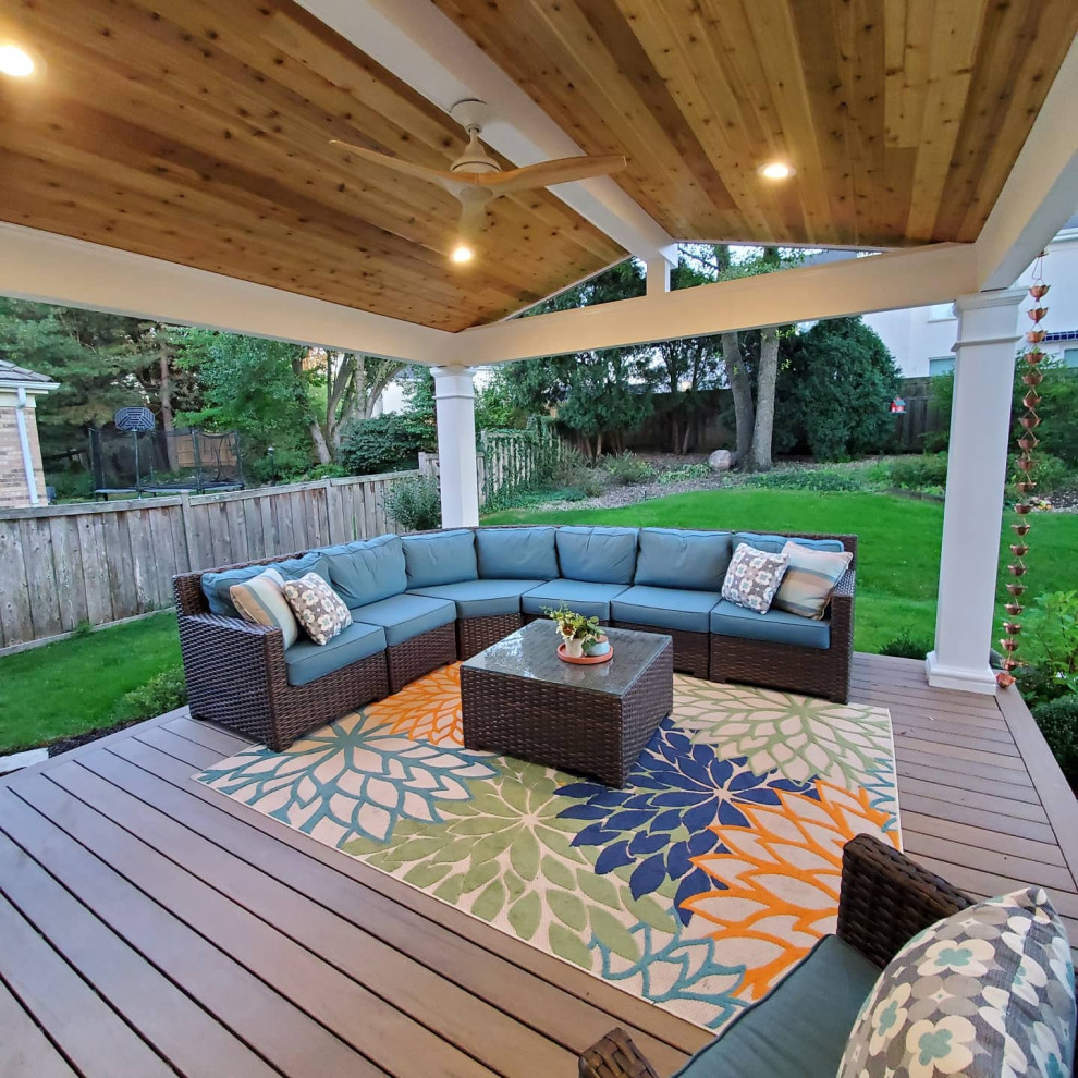 Big Time Backyard Traditional Deck by Top Drawer Carpentry LLC