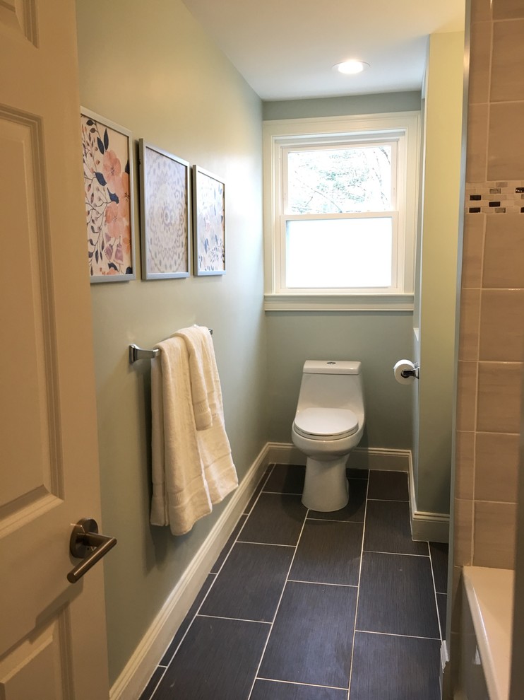 Example of a trendy home design design in Boston