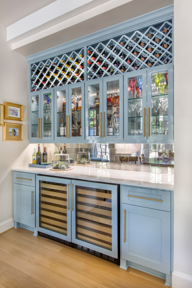 Blue Beverage Center | Prime Design Cabinetry - Transitional - Kitchen ...
