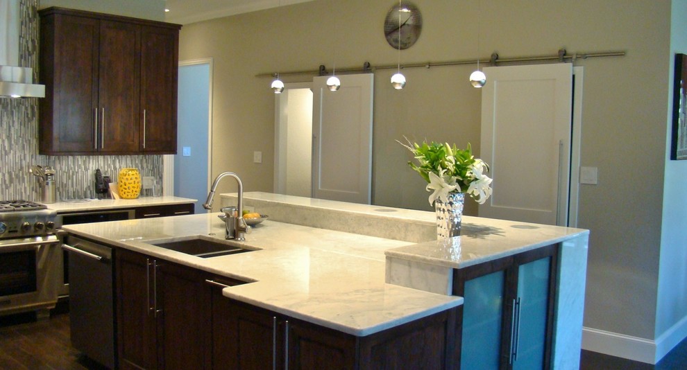 Kitchen - transitional kitchen idea in Dallas