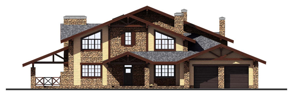 Проект дома в стиле шале