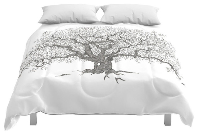 Society6 Tree 1 Comforter Contemporary Comforters And