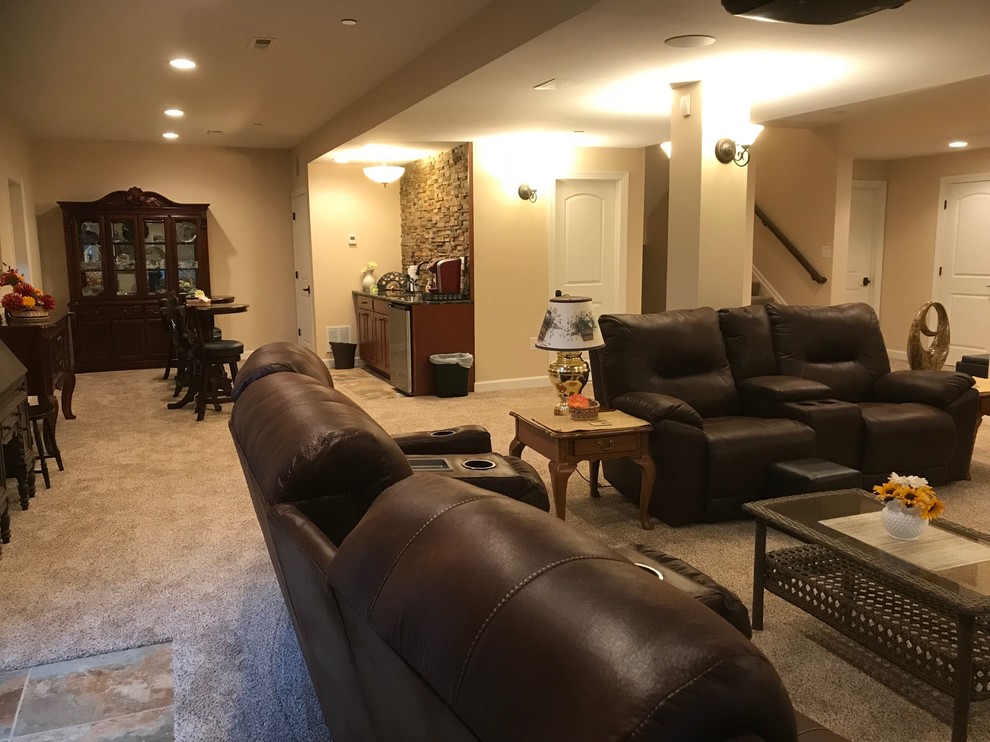 Finished Basement with Wet Bar, Home Theater & Full Bath