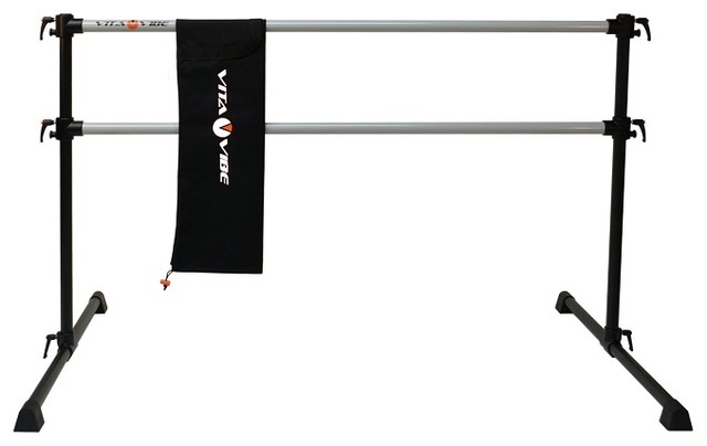 Vita Vibe Professional Double Bar Ballet Barre And Bag Travel Set Vita Vibe Professional Double Bar Ballet Barre And Bag Travel Set 5 Foot