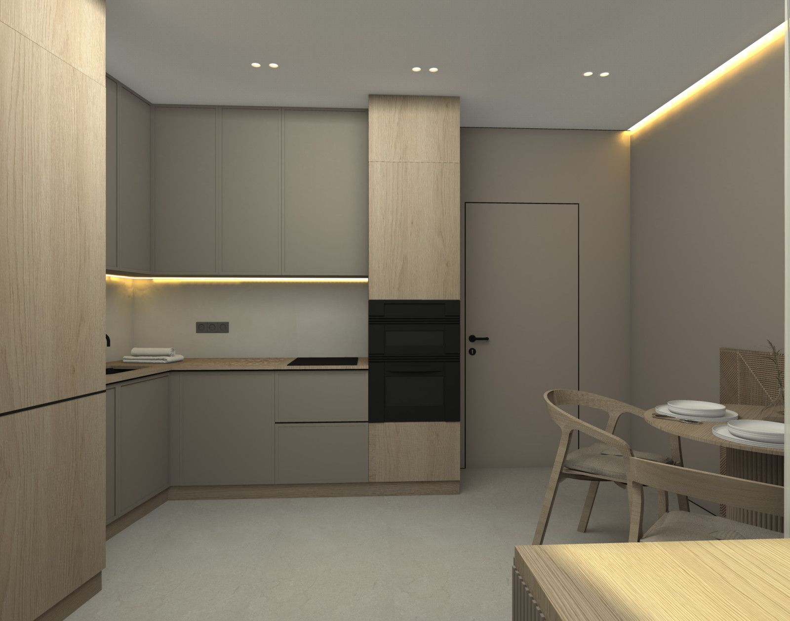 Проект двухкомнатной квартиры в г. Зеленоградске