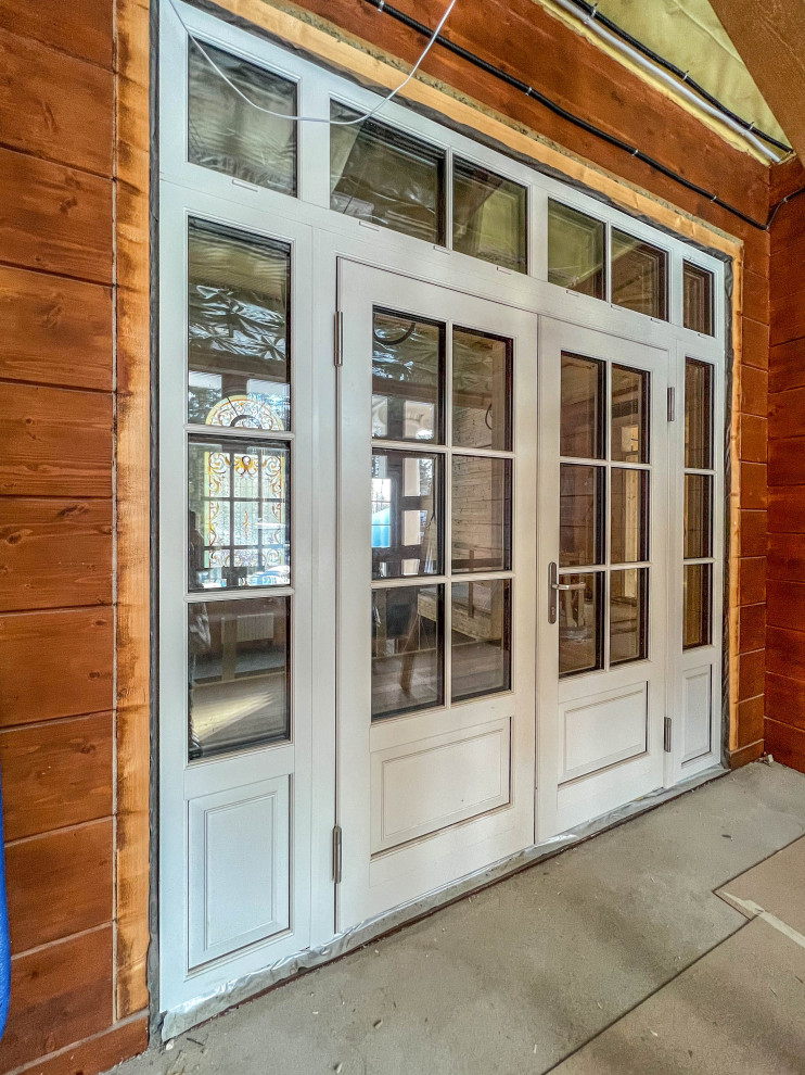 Особняк и Баня в русском стиле с витражом Тиффани